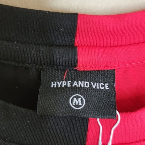 NWT Hype & Vice | Ohio State Buckeyes Brandy Cropped Colorblock Graphic Tee - Picture 5 of 5